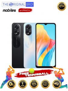 Oppo A18 4GB RAM 128GB Storage - PTA Approved (Official) - 1 Year Official Brand Warranty - Easy Installment - The Original Bro Mobiles-Free Tennis Ball